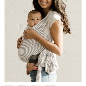 Baby WRAP - Natural & Grey Stripe